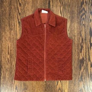 Vintage Rust Quilted Vest